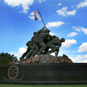 The US Marine Corps War Memorial