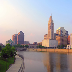 View of Downtown Columbus and the Scioto River