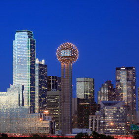 The Dallas Skyline at Night