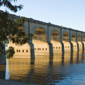A Railroad crossing the Susquehanna River