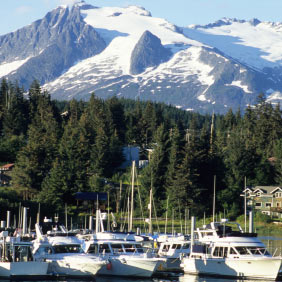 Yachts in Aucke Bay, Juneau
