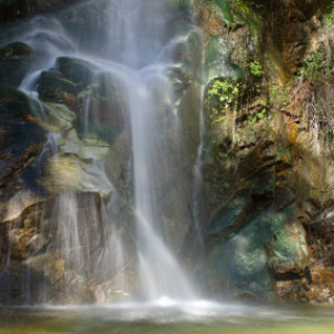 A beautiful waterfall you will find in the San Gabriel Mountains