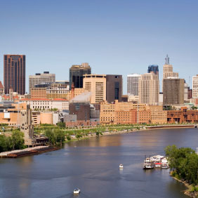 Saint Paul Skyline by the River