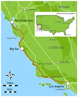 Map of Big Sur