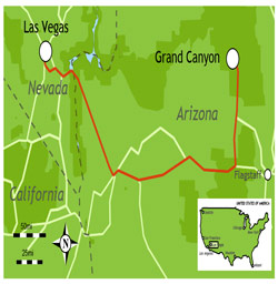 Map of Grand Canyon Map of Grand Canyon