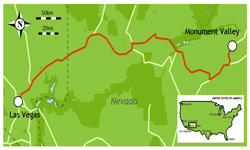 Map of Moument Valley